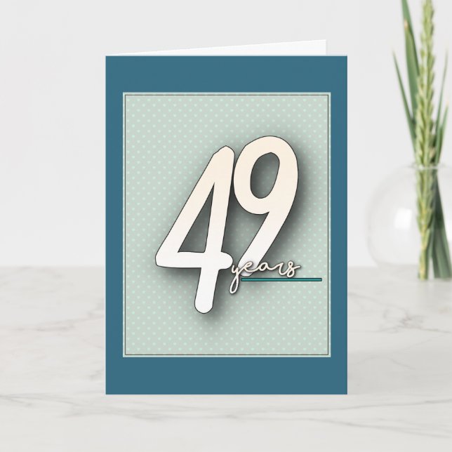 Tarjeta 49.º aniversario (Anverso)