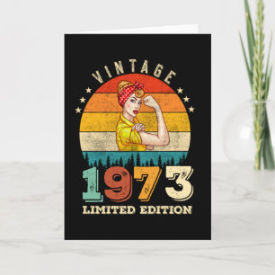 Tarjeta 49 años de edad 1973 Vintage 49th Birthday Gifts m