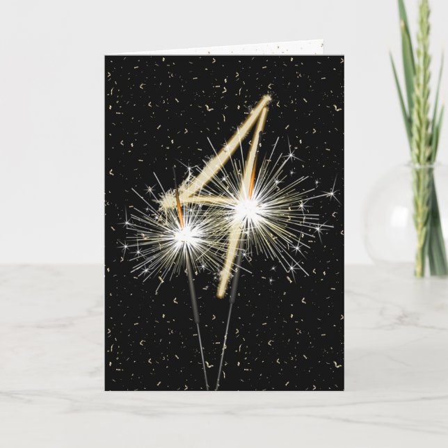 Tarjeta 4.º aniversario de bodas (Anverso)