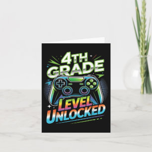 Tarjeta 4.º Grado De Juego Desbloqueado En 4º Grado De Vue