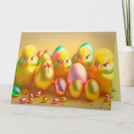 Tarjeta 4 Colección de pollo de Pascua