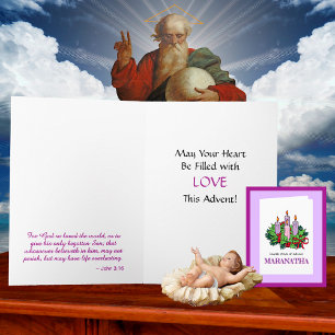 Tarjeta #4 de 4 para Adviento (Cuarta Semana: AMOR