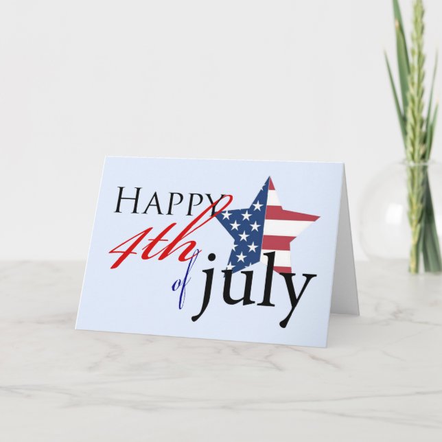 Tarjeta 4 de julio (Anverso)