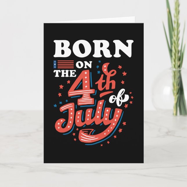 Tarjeta 4 de julio (Anverso)