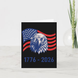 Tarjeta 4 de Julio 250 Años 1776-2026 USA Patriótico