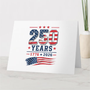 Tarjeta 4 de julio América bandera de EE. UU. Patriótico 2