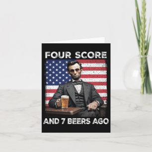 Tarjeta 4 De Julio Beer Beer Patriot Cuatro Puntuaciones Y