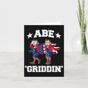 Tarjeta 4 De Julio Benjamin Franklin Griddy Ben Griddin