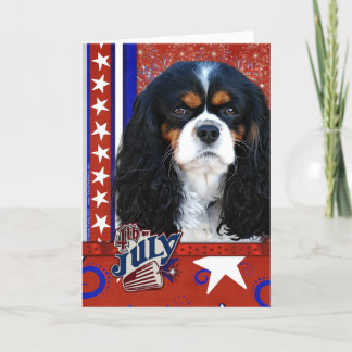 Tarjeta 4 de julio - Cavalier - Tri-color