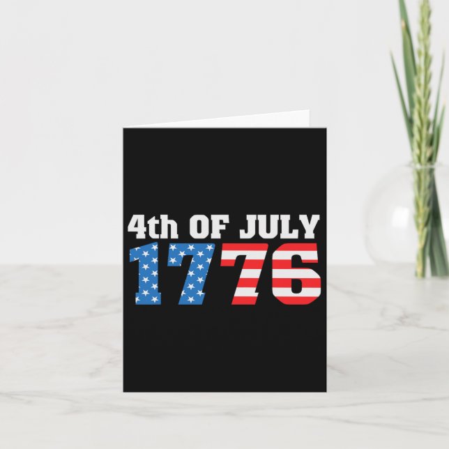 Tarjeta 4 de Julio de 1776  (Anverso)
