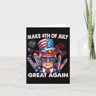 Tarjeta 4 De Julio De Nuevo, Gran 4 De Julio Trump