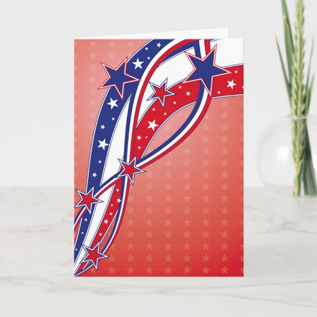 Tarjeta 4 de julio - Día de la Independencia (Anverso)