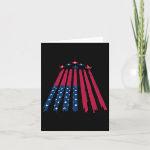 Tarjeta 4 de julio, Día de la Independencia, vuelo de la b