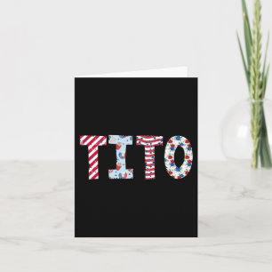 Tarjeta 4 De Julio Día Patriótico De La Independencia De T