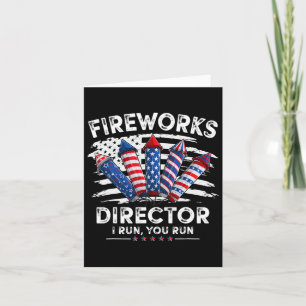 Tarjeta 4 De Julio Director De Fuegos Artificiales Te Diri