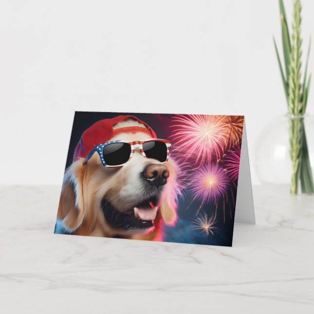 Tarjeta 4 De Julio Dorado Recuperador (Anverso)