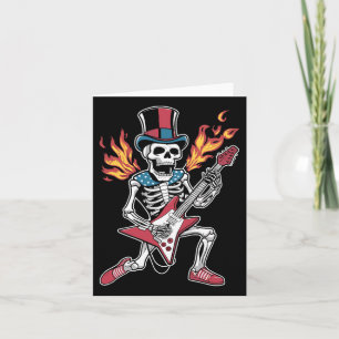 Tarjeta 4 De Julio El Esquetón Jugando Rock Guitarra Y Rol