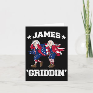Tarjeta 4 de julio James Madison Griddy James Griddin 