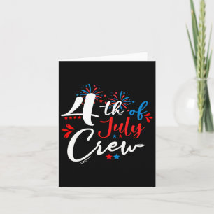 Tarjeta 4 De Julio La Familia Del Día De La Independencia 