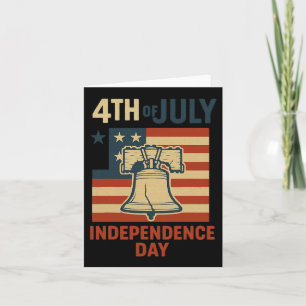 Tarjeta 4 De Julio Libertad Bell Día De La Independencia E