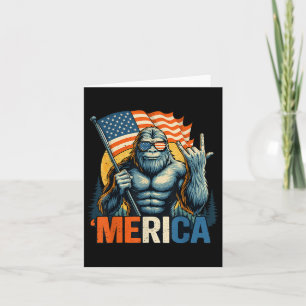Tarjeta 4 De Julio Patr De Bandera Estadounidense De Gran 