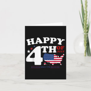 Tarjeta 4 De Julio Patriótico, Día De La Independencia Est