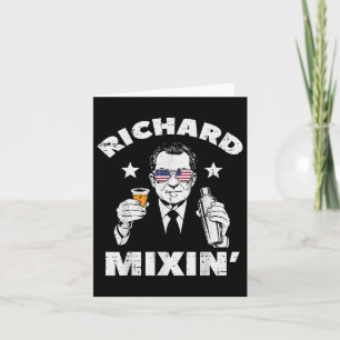 Tarjeta 4 De Julio Richard Mixin Nixon Presidente Patriot