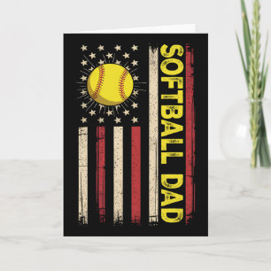 Tarjeta 4 De Julio Suave Papá Bandera Americana Día Del Pa
