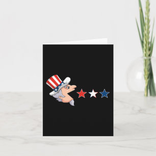 Tarjeta 4 De Julio Tío Sam American Estrellas Chica De Niñ