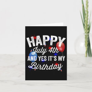 Tarjeta 4 de julio y sí, es mi Día de la Independencia