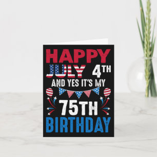 Tarjeta 4 de julio y sí, es mi papá norteamericano de 75 a