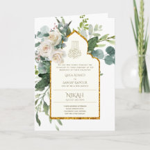 4 páginas NIKAH WALIMA invita a la hierba blanca i