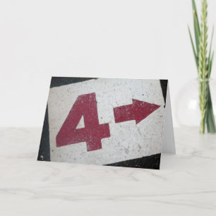 Tarjeta 4ta muestra del cumpleaños