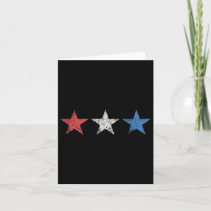 Tarjeta 4th Red White Blue Stars Cute Usa Patriotic Americ