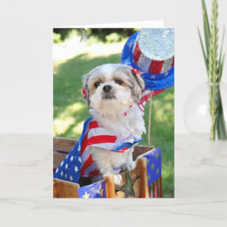 Tarjeta 4to del perro de julio
