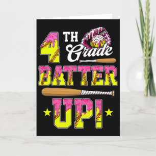 Tarjeta 4to Grado Butter Up Softll Helado Goteo Ck A La Es