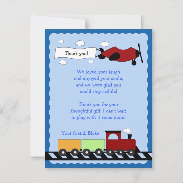 Tarjeta 4x5 de agradecimiento de la tarjeta de tre (Anverso)