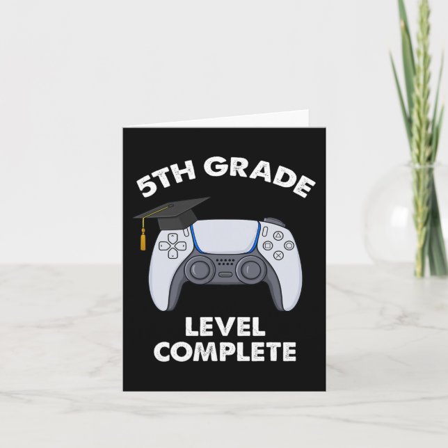 Tarjeta 5º Grado Graduado Graduado Jugador Sch (Anverso)