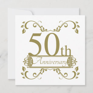 Tarjeta 50º Aniversario de Boda