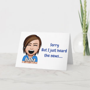 TARJETA ***50º CUMPLEAÑOS*** CUMPLEAÑOS FELIZ DE HUMOR