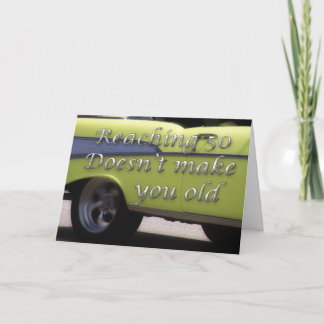 Tarjeta 50º cumpleaños del coche clásico