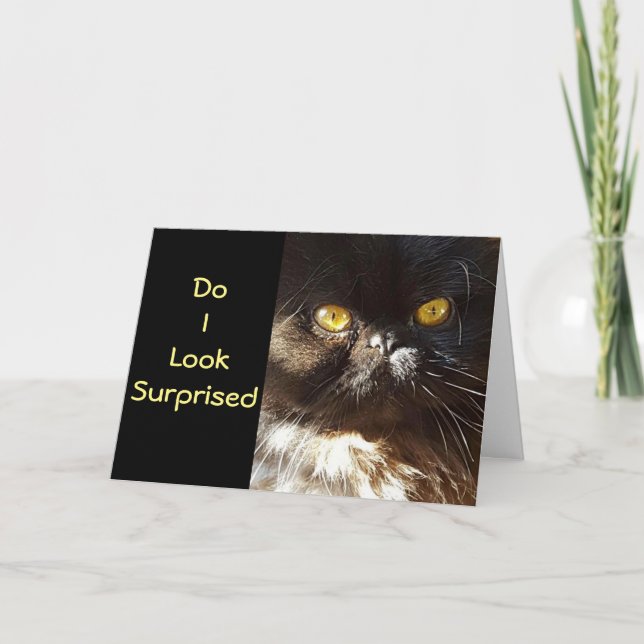 TARJETA **50º CUMPLEAÑOS HUMOR** NO LO ESPERABA! (Anverso)