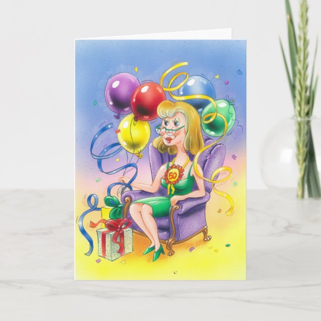 Tarjeta 50.ª fiesta de cumpleañosOtro hermoso cumpleaños (Anverso)