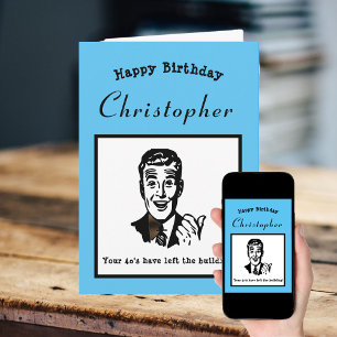 Tarjeta 50.ª Personalizado Retro Funny Personalizado