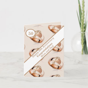 Tarjeta 50.º Aniversario Boda