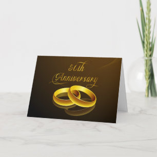 Tarjeta 50.º aniversario   Guión dorado