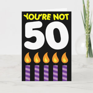 Tarjeta 50.º arancel gracioso