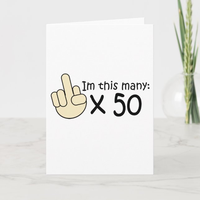 Tarjeta 50.º cumpleaños (Anverso)