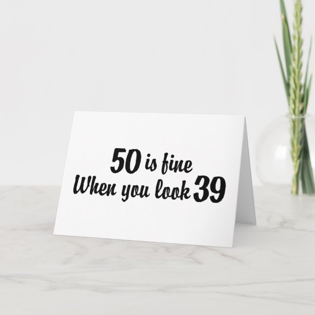 Tarjeta 50.º cumpleaños (Anverso)