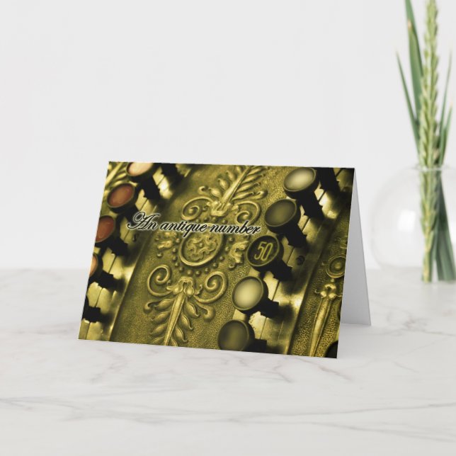 Tarjeta 50.º cumpleaños (Anverso)